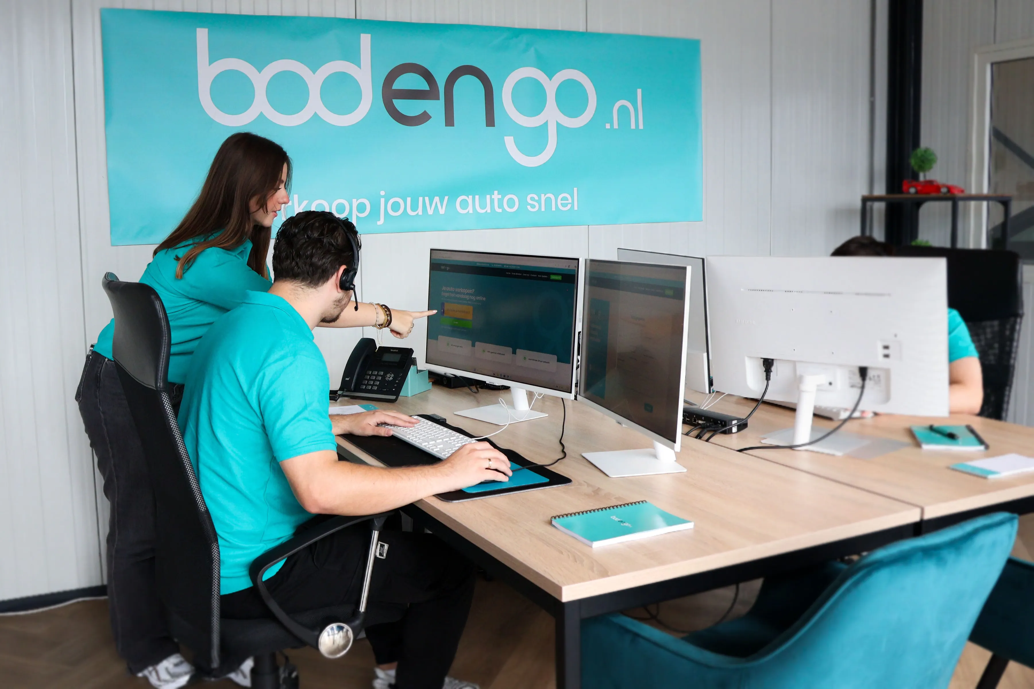 Bodengo Medewerkers Aan Het Werk Kantoor
